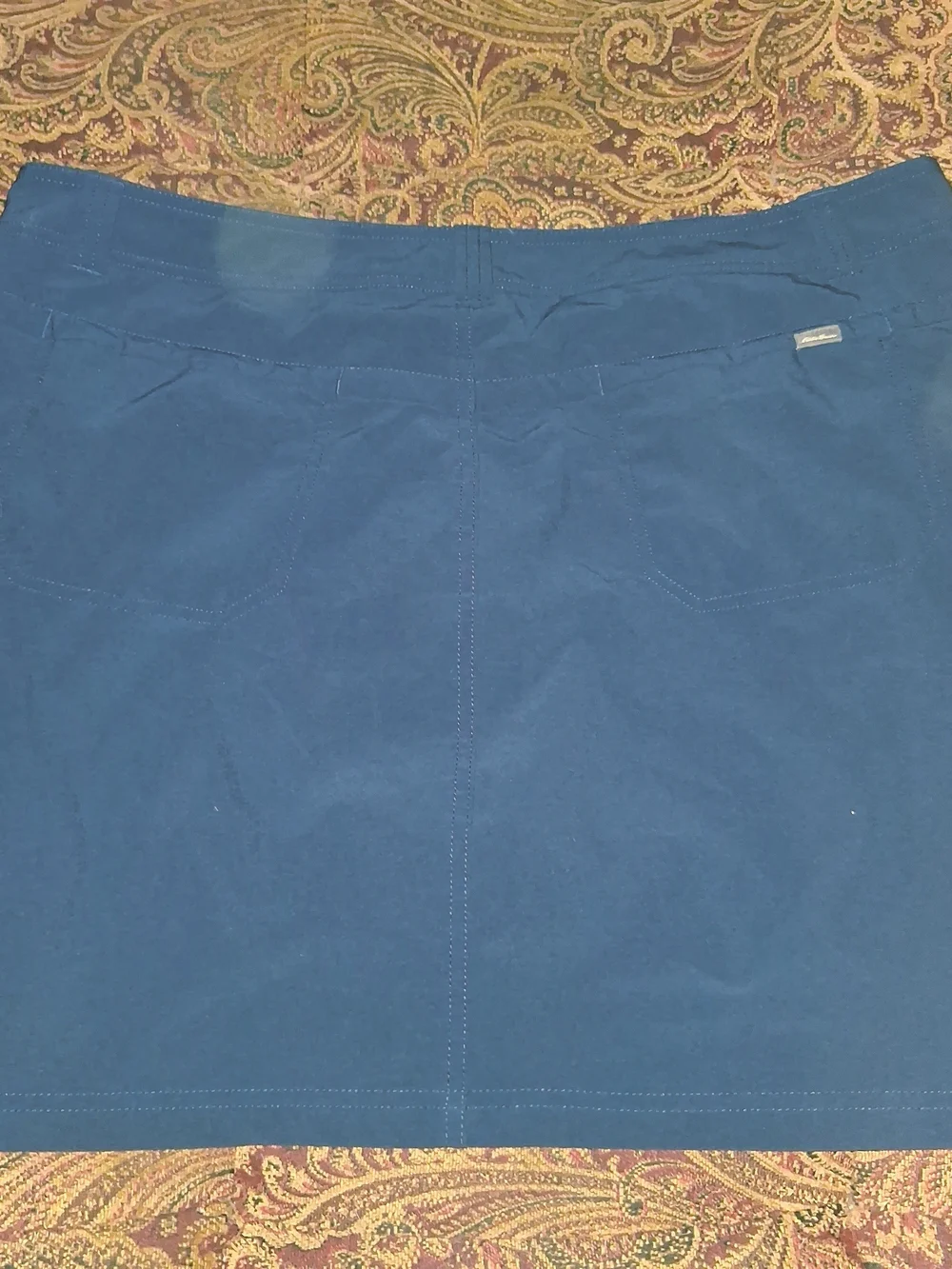 Eddie Bauer Navy Athletic Skort with Front Button